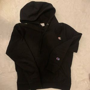 Black Champion Reverse Weave Hoodie